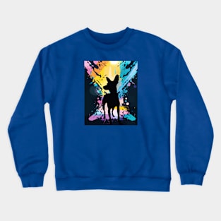 Basenji Dog Poster Artwork Crewneck Sweatshirt